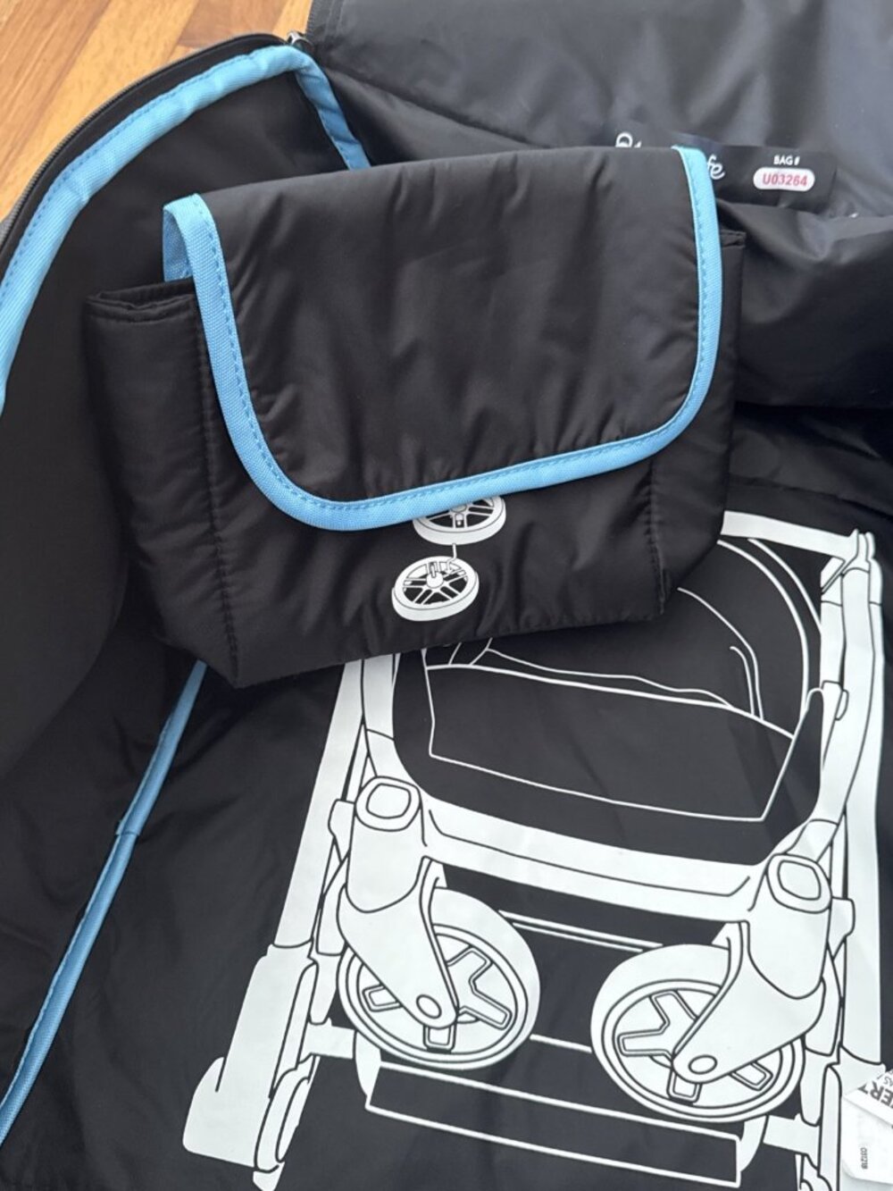 UPPAbaby TravelSafe Stroller Travel Bag G-LUXE G-LITE Backpack Black - Picture 8 of 8